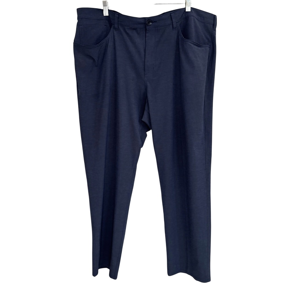 Pro Tour Golf Pants Mens 42x30 Blue Polyester Blend Stretch Classic Performance